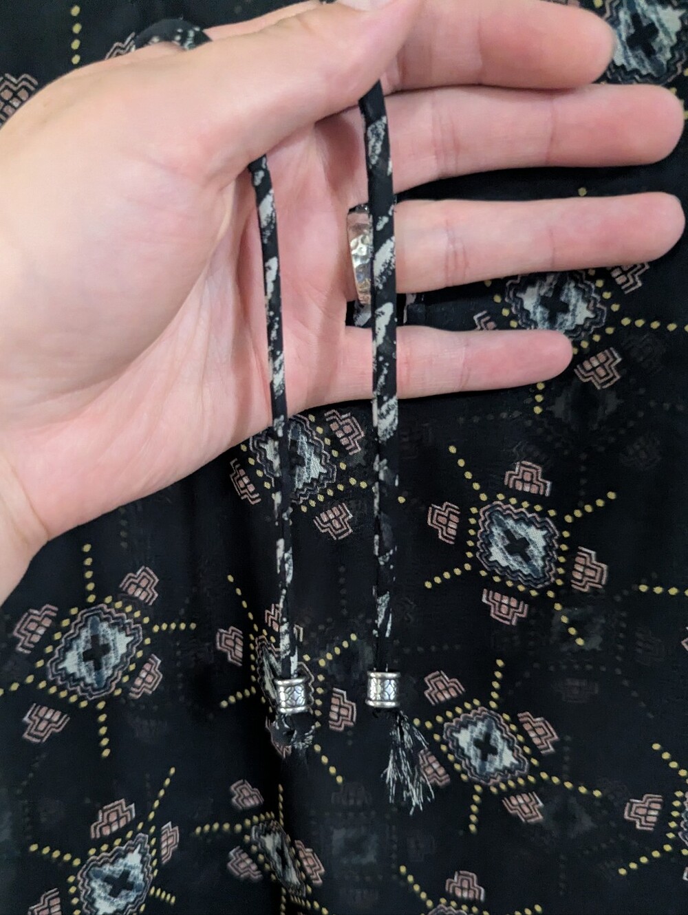 Sheer Ruffled Boho Blouse - Picture 4 of 7